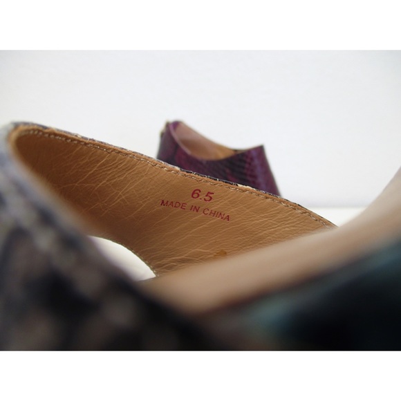 Elaine Turner Multicolor Snakeskin Heel Si… - Picture 13 of 15